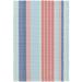 White 24 x 0.25 in Area Rug - Dash and Albert Rugs Aruba Striped Hand-Woven Flatweave Blue/Red/Green Area Rug | 24 W x 0.25 D in | Wayfair