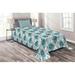 East Urban Home Dog & Cat Microfiber Farmhouse/Country Coverlet/Bedspread Set Microfiber in Gray | Twin Bedspread + 1 Sham | Wayfair