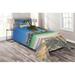 East Urban Home Island Microfiber Coastal Coverlet/Bedspread Set Microfiber in Blue | Twin Bedspread + 1 Sham | Wayfair