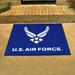 FANMATS United States Armed Forces Non-Slip Indoor Only Door Mat Plastic in Blue | Rectangle 2'10" x 3'8.5" | Wayfair 6978