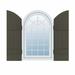 Builders Edge, Standard Four Board Joined w/Archtop, Board-n-Batten Shutters Pair Vinyl | 73 H x 14 W x 1 D in | Wayfair 090140073010