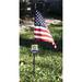 U.S. Flag Store Allied Police Officer Veteran Grave Marker 2-Sided Resin/Plastic 30 x 18 in. Garden Flag in Black/Gray/Red | 30 H x 18 W in | Wayfair