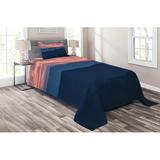 East Urban Home Microfiber Modern & Contemporary Coverlet/Bedspread Set Microfiber in Blue | Twin Bedspread + 1 Sham | Wayfair