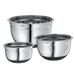 Frieling Küchenprofi Non-Slip Bottoms 3 Piece Stainless Steel Mixing Bowl Set Stainless Steel in Gray | Wayfair K2505402803