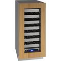 U-Line 28 Bottle Single Zone Freestanding/Built-In Wine Refrigerator, Wood in Red/Brown | 34.125 H x 22.937 W x 14.937 D in | Wayfair UHWC515-IG01A