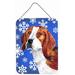 The Holiday Aisle® Winter Snowflakes Holiday Print on Plaque Metal in Blue | 16 H x 12 W x 0.02 D in | Wayfair THLA3547 39946121