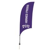 Victory Corps NCAA [Unavailable] 88 x 28 in. Feather Banner in Black/Brown/Gray | 88 H x 28 W in | Wayfair 810028TCU-002