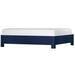 David Francis Furniture Palm Springs Low Profile Standard Bed Wood in Blue | 60 H x 42 W x 85 D in | Wayfair B4105BED-TXL-S137