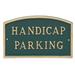 Montague Metal Products Inc. Handicap Parking Statement Garden Plaque Metal | 5.5" H x 9" W x 0.25" D | Wayfair SP-15sm-W-HGG