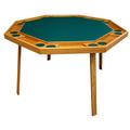 Kestell Furniture 52" 8 - Player Oak Poker Table Felt | 29.5 H x 52 W x 48 D in | Wayfair O-48-F-Dark Green Felt/Pecan