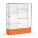 Ghent Spirit Series Floor Display Case Metal in Orange/Yellow | 72 H x 60 W x 16 D in | Wayfair 375WB-SN-OR