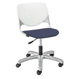 KFI Studios Kool Poly Task Chair Upholstered, Steel in Blue | 35 H x 19.5 W x 18.5 D in | Wayfair TK2300-P08-Grape