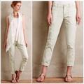 Anthropologie Pants & Jumpsuits | Anthropologie Pilcro Hyphen Chino Distressed Pants | Color: Green | Size: 30