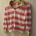 Lilly Pulitzer Tops | Lilly Pulitzer Striped Polo S | Color: Green/Pink | Size: S