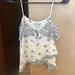 American Eagle Outfitters Tops | American Eagle Floral Tank Top | Color: White | Size: Xs