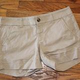 American Eagle Outfitters Shorts | American Eagle Stretch Khaki Shorts Size 6 Midi | Color: Tan | Size: 6