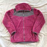 The North Face Jackets & Coats | Girls North Face Full Zip Pink Fleece Hoodie-Xl | Color: Gray/Pink | Size: Xlg