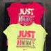 Nike Shirts & Tops | 2 Girls Nike T-Shirts | Color: Green/Pink | Size: Lg