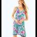 Lilly Pulitzer Dresses | Florin Reversible Sleeveless V-Neck Dress | Color: Blue/Green | Size: S