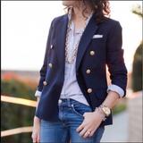 J. Crew Jackets & Coats | Like New! J. Crew Wool Blazer | Color: Blue | Size: 0