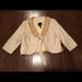 J. Crew Jackets & Coats | J Crew Textured Silk Crop Straw Collar Jacket 10 | Color: Cream | Size: 10