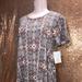 Lularoe Dresses | Lularoe Carly Dress Nwt Xs | Color: Gray/Orange | Size: Xs