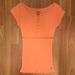 American Eagle Outfitters Tops | 2/$8 American Eagle Outfitters Ribbed Tee Small | Color: Orange | Size: S