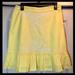 Anthropologie Skirts | Anthropologie Floreat Yellow Embroidered Skirt | Color: White/Yellow | Size: 6