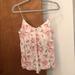 American Eagle Outfitters Tops | American Eagle Floral Cami | Color: Pink/White | Size: M