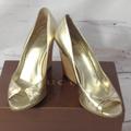 Gucci Shoes | Authentic Gucci Wedge Shoe | Color: Gold | Size: 10