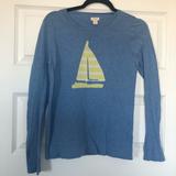 J. Crew Sweaters | J.Crew Crewneck Sailboat Sweater | Color: Blue/Green | Size: S