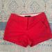 J. Crew Shorts | Jcrew Red Chino Shorts | Color: Red | Size: 00