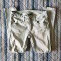 American Eagle Outfitters Jeans | Aeo Jegging Ankle W/ Destroyed Knees | Color: White | Size: 6