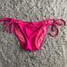 Victoria's Secret Swim | 5/$25 Side Tie Ruched Back Bottoms | Color: Pink | Size: S