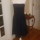 American Eagle Outfitters Dresses | American Eagle Navy Eyelet Strapless Dress 6 | Color: Blue | Size: 6