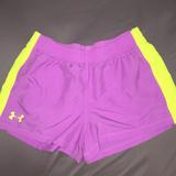 Under Armour Shorts | Bright Purple And Yellow Under Armour Shorts | Color: Purple/Yellow | Size: Youth Xl