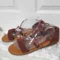 American Eagle Outfitters Shoes | American Eagle Outfitters Brown Suede Sandals B4 | Color: Brown | Size: 8