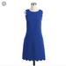 J. Crew Dresses | J. Crew Royal Blue Scalloped Edge Dress | Color: Blue | Size: 2