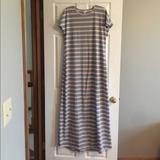 Lularoe Dresses | Like New Medium Maria By Lularoe | Color: Gray/Pink | Size: M