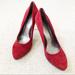Nine West Shoes | Nine West Red Suede Pumps | Color: Red | Size: 8.5