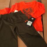 Under Armour Matching Sets | New Under Armour Baby Boys Top/Bottom Set Sz:18m | Color: Brown/Orange | Size: 18mb