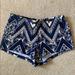 Urban Outfitters Shorts | Blue Patterned Shorts From Urban Outfitters | Color: Blue | Size: Xs