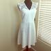 Nine West Dresses | Nine West White Cap Sleeve Lace Dress Size 4 | Color: White | Size: 4