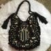 Anthropologie Bags | New Anthropologie Ibban Black Handmade Beaded Bag | Color: Black/Blue | Size: Os