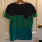 American Eagle Outfitters Shirts | American Eagle Color-Block Pocket Tee | Color: Blue/Green | Size: S