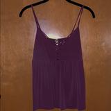 American Eagle Outfitters Tops | Ae Purple Cutout Tank | Color: Purple | Size: S