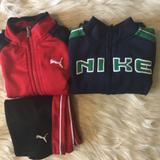 Nike Matching Sets | 3 Pcs Puma Outfit/Nike Hoody | Color: Blue/Red | Size: 18mb