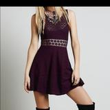 Free People Dresses | Free People Fit And Flare Daisy Skater Dress | Color: Red | Size: 4