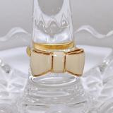Kate Spade Jewelry | Kate Space Cream & Gold Bowtie Ring | Color: Cream/Gold | Size: 6