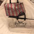 Victoria's Secret Bags | 2! Victoria’s Secret Tote Bags Bundle | Color: Black/Pink | Size: Os